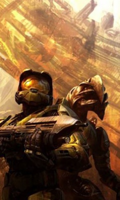 光晕Halo战士240x400壁纸 18366)