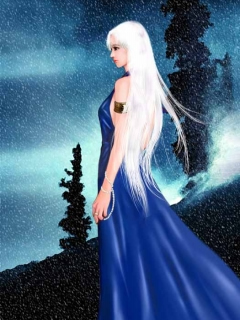 唯美风格插画美女 18441)