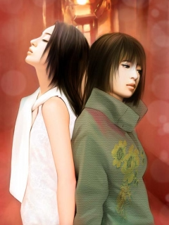 唯美风格插画美女 18438)
