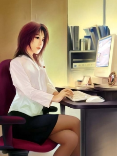 唯美漂亮的人物插画 18443)