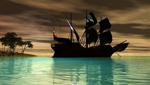 海中帆船 18605)