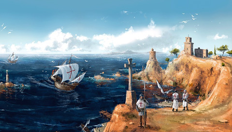 奇幻风格绘画-梦幻建筑和风景 18947)