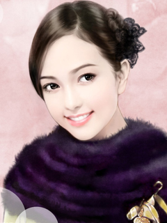 插画名家丁琳手绘美女手机壁纸 19054)