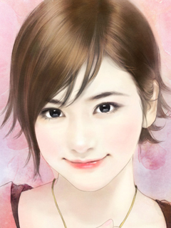 插画名家丁琳手绘美女手机壁纸 19055)