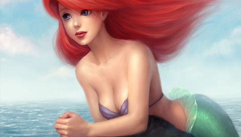 奇幻风格插画-美女人物 19067)