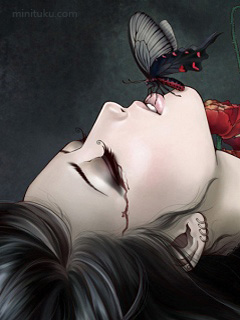 女插画师小白华丽女性插画作品 19787)