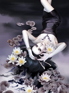 女插画师小白华丽女性插画作品 19794)