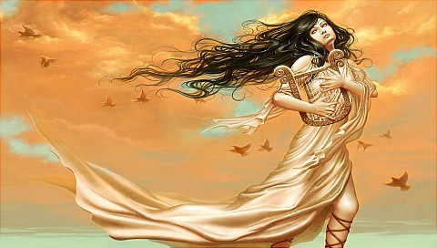 CG插画美女 20590)