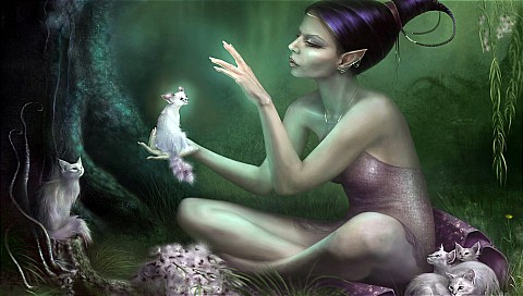 CG插画美女 20586)