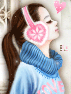 可爱小女生手机动态图片 20899)