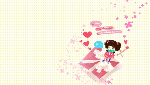 可爱的小女生小姑娘插画 20954)