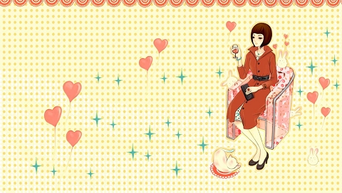 可爱的小女生小姑娘插画 20953)