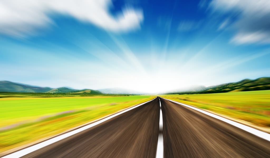 汽车急速行驶时拍摄的路面图 21743)