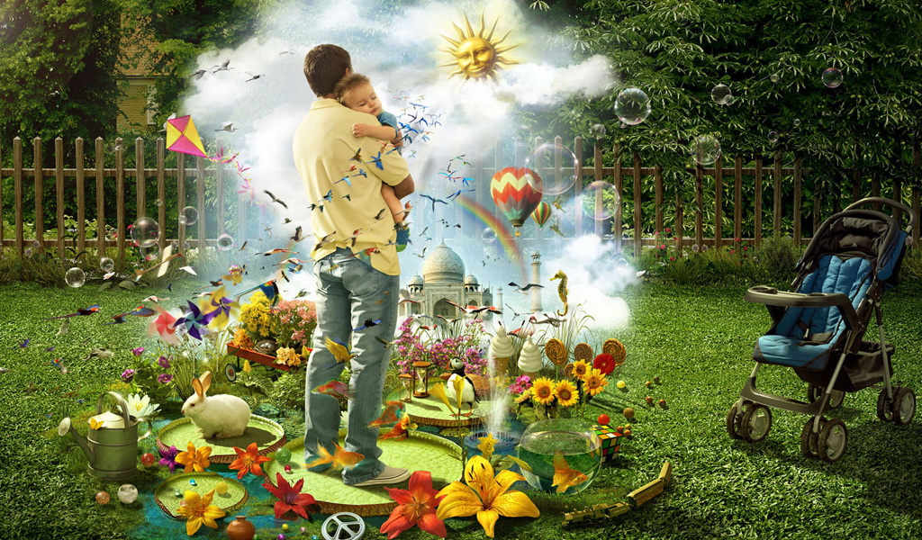 1024x600奇幻世界绘画上网本壁纸 21850)