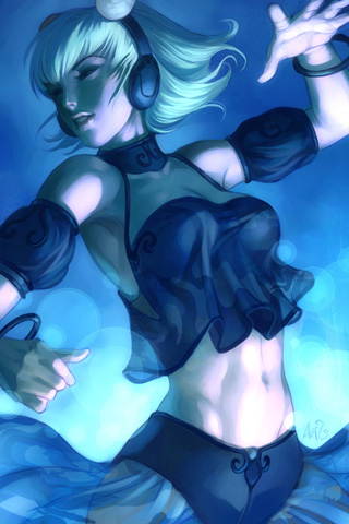 超漂亮的游戏绘画美女 21897)