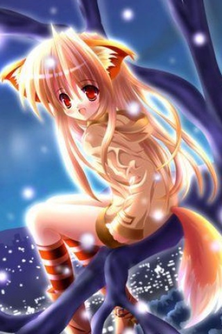 唯美动漫，可爱猫女 22320)