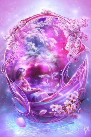 仙人仙境唯美梦幻卡片 22723)