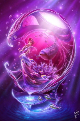 仙人仙境唯美梦幻卡片 22722)