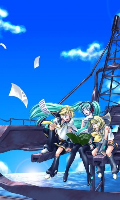 唯美动漫壁纸Vocaloid miku hatsune 22762)