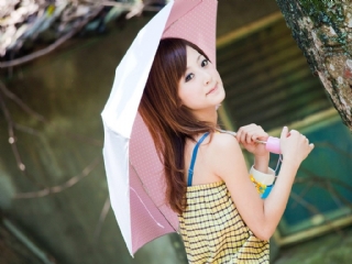 花一样的美少女果子户外写真全集 24168)