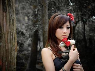 花一样的美少女果子户外写真全集 24181)