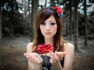 花一样的美少女果子户外写真全集 24169)