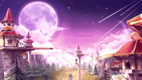 最具绿色概念的游戏《魔法飞球》唯美场景PSP壁纸 24811)