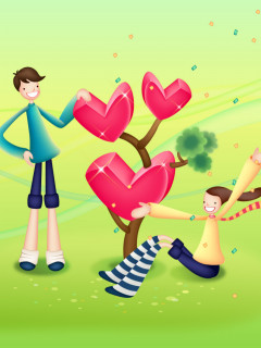 情人节彩信美图-两个人的浪漫世界 25128)