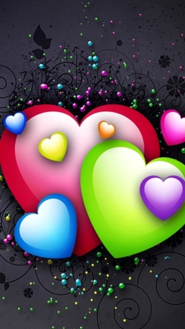 LoveYou和爱心手机图片 25798)