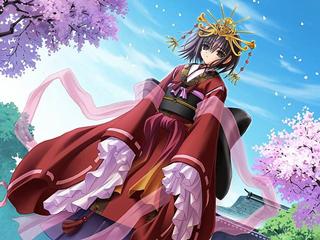 漂亮樱花美眉动漫手机壁纸 第1页