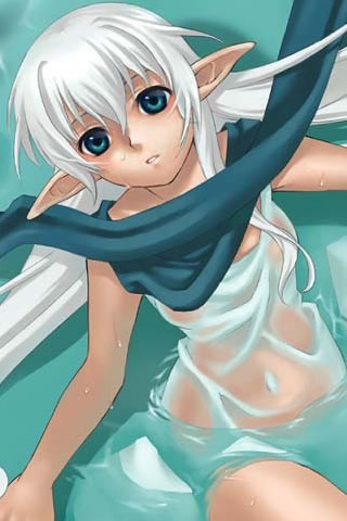有点性感的动漫美女壁纸 26046)