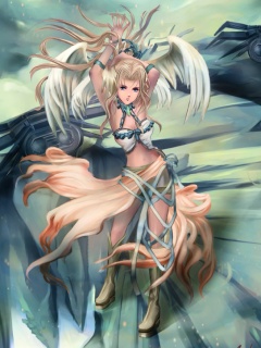 动漫天使美眉手机壁纸 26177)