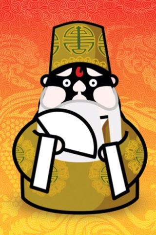 可爱的京剧卡通小人手机壁纸下载 26323)