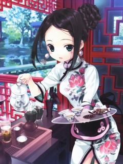 中国特色的动漫美女手机壁纸下载 26350)