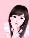 可爱卡通小女生手机动态图片